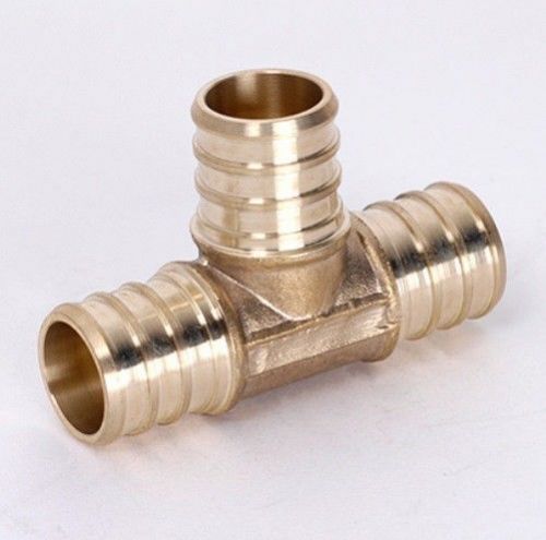 (25) 3/4&#034; PEX TEE - BRASS CRIMP FITTING - LEAD FREE - Everflow