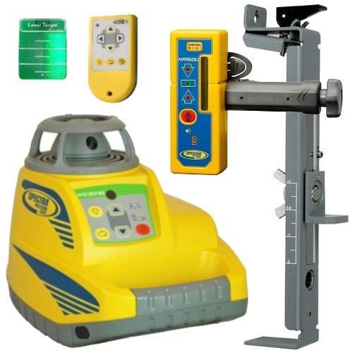 Spectra Laser HV301G Green Beam Interior Laser Level Kit w/HR150U Receiver 20761