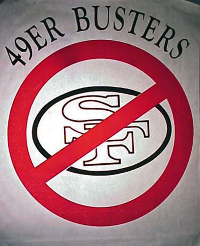 1970&#039;s Vintage SAN FRANCISCO 49er BUSTER T-Shirt TRANSFER  With Instructions.