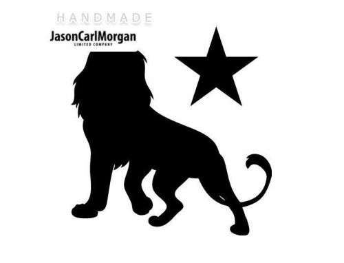 JCM® Iron On Applique Decal, Lion Black