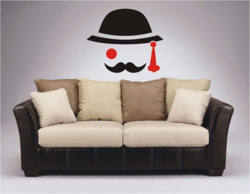 2X Gentleman Wall Bedroom,Drawing Room, Funny Car Vinyl Sticker Truck -151 B