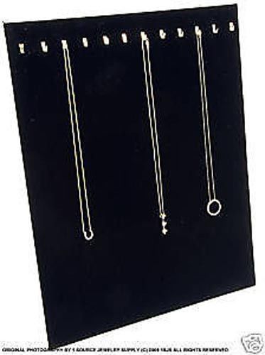 12 HOOK VELVET NECKLACE PENDANT DISPLAYS EASEL CHAIN