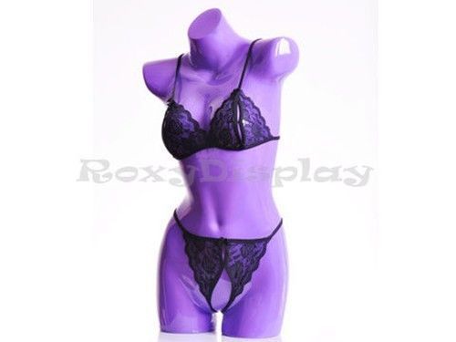 Fiberglass Female Mannequin Manikin Dress Form Display Torso Half Body BL2PURPLE