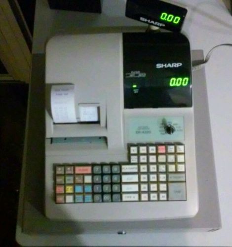 Sharp electronic cash register er-a320 w/ operator and master keys for sale