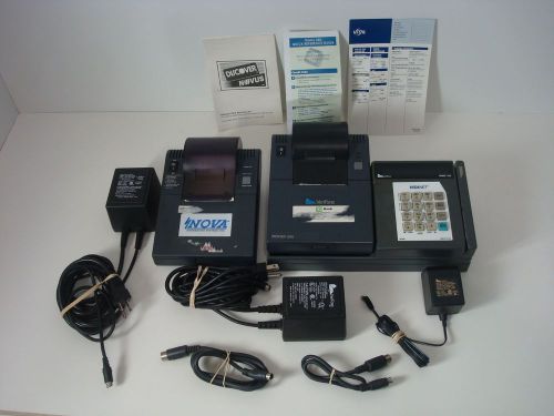 Lot - Verifone Card Reader Tranz 330 &amp; 2 250 Printers, Power Supplies