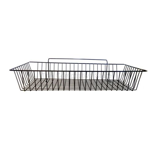 12&#034; x 24&#034; x 4&#034;h shallow slatwall basket 3 pcs - chrome - fits all slat panels for sale