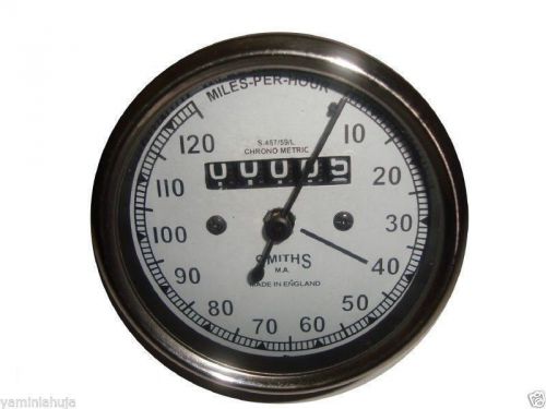 Norton replica smiths speedometer 0-120 mph white face - hi quality spare part for sale