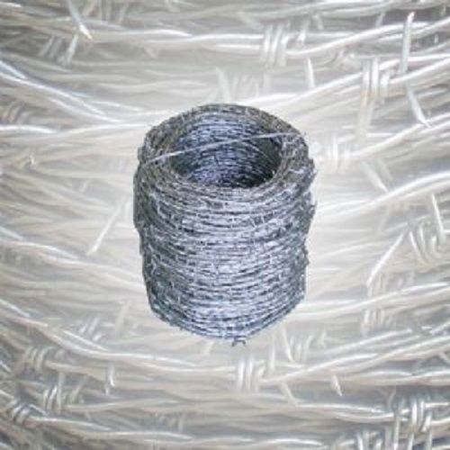 Galvanised barbed wire coil 100 meter  livestock field paddock security fencing for sale