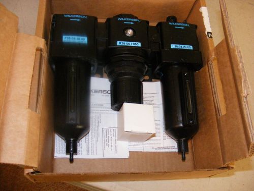 Compressor air filter regulator oiler Wilkerson 3/4 inch pipe thread shop air sp