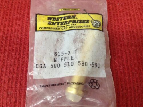 Western enterprises - part #615-3 t - cga 500, 510, 580, 590 nipple - new for sale