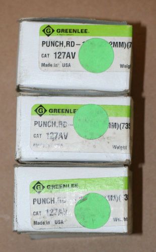 Greenlee 127AV Lot of 3