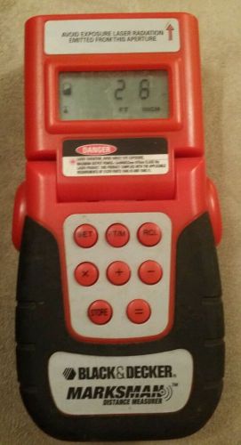 Black &amp; Decker BDSM100 Marksman Sonic Distance Measure - Good Working Condition