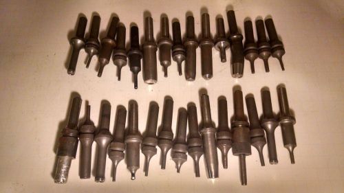 LOT OF 30 OFFSET RIVET SET AIR HAMMER TOOL AIRCRAFT SHEET METAL TOOLS