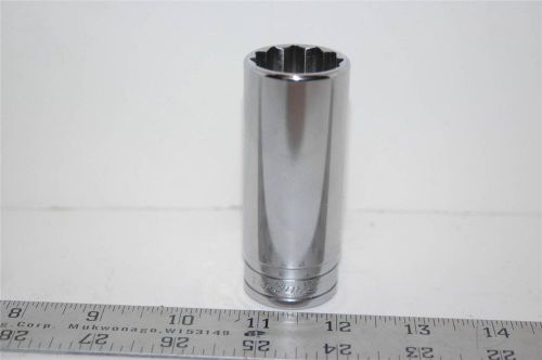 Snap on deep socket 1&#039;&#039; s321 12 point 1/2&#039;&#039; dr aviation tool automotive mechanic for sale