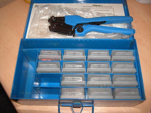 Thomas and betts tbm2k1 electrical wire connector kit color keyed crimper no res for sale