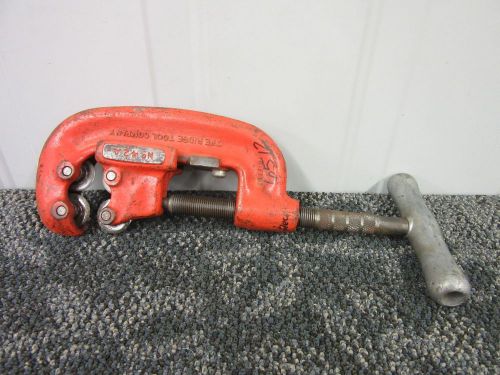 RIDGID 42A 4 FOUR WHEELED WHEEL PIPE CUTTER CUTTING TOOL 3/4&#034;-2&#034; USED