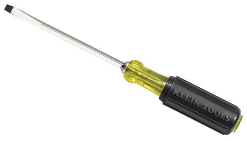 Klein Tools 600-8 Heavy Duty Square Shank 3/8&#034; Keystone Tip Screwdriver 8&#034; Shaft