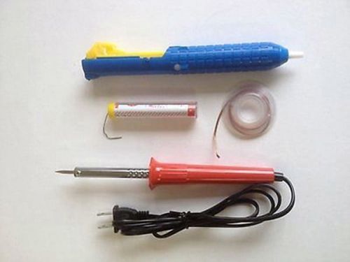 40W Professional Soldering Iron Kit (Iron 40W+7&#039; Wire+ 5&#039; wick + pump)