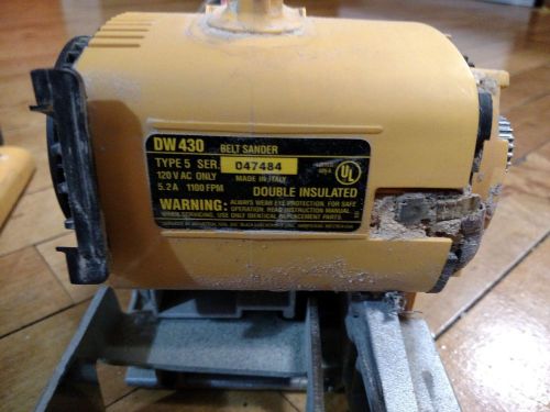 DW430- DeWalt 430 Belt Sander