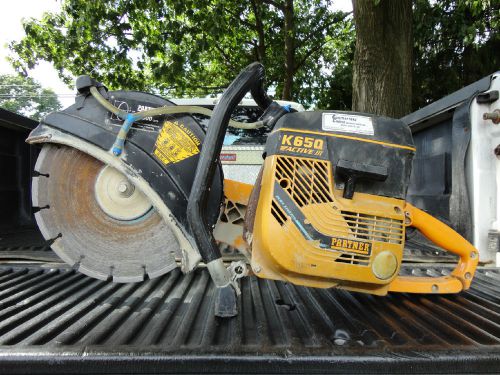 Partner k650 active iii 12” cutoff saw / chopsaw. 71cc. 1” arbor. runs 100% for sale