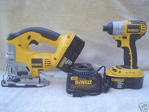 Dewalt 18v dc330 cordless jig saw,dc827 impact,2 dc9096 battery,charger 18 volt for sale