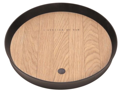 Wine Barrel Tasting Tray - Wine Cellar Master Serving Tray Oak Base