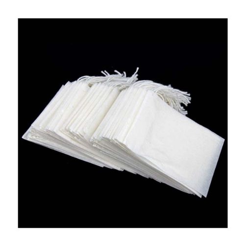 100 pcs disposable string empty seal filter paper herb loose tea bags 50*60mm for sale