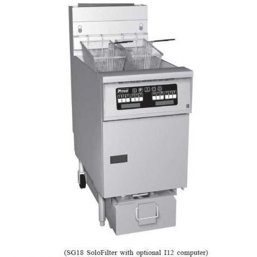 Pitco 1-SF-SG14RC-S Gas Solstice Fryer - 122000 BTU - 50 lb.