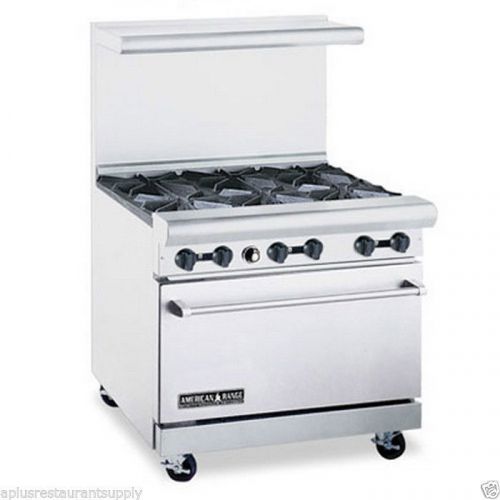 American Range 6 Burner Range w/ 26-1/2&#034; Oven Brand New