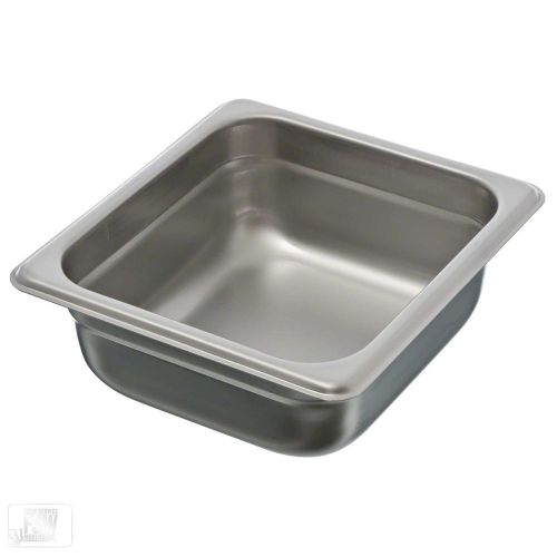 Winco (STP-602) 1/6TH SIZE FOOD PAN 2.5&#034; DEEP STAINLESS STEEL 22 GAUGE, HOTEL