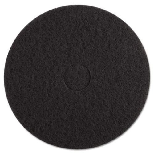 Premier 4017bla standard black floor pads, 17&#034; dia, black, 5/carton for sale