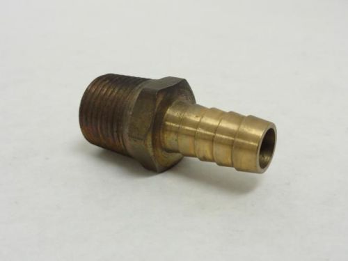 142098 New-No Box, Formax 701167 Brass Hose Brad, 1/2&#034; NPT, 1/2&#034; Tube