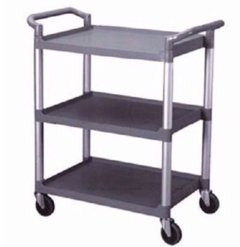 Black Catering Cart Bus Cart 3 Tier - Heavy Duty