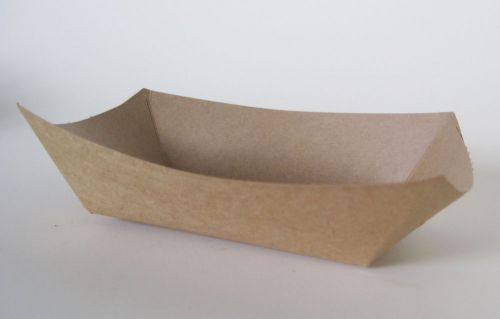 Jumbo (5 Lb.) Kraft Paper Food Tray | 25 Ct