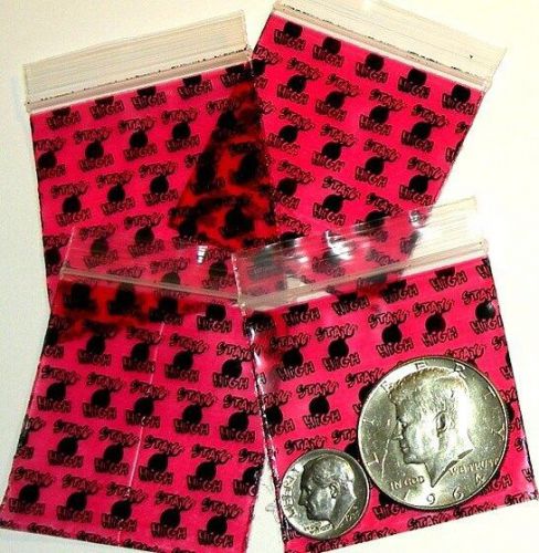 200 mini ziplock bags Stay High  2 x 2&#034; Apple brand reclosable 2020 Baggies