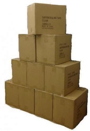 3 cases (108 rolls) clear box packing shipping tape 2&#034; x 110 yd 2.0 mil thick for sale