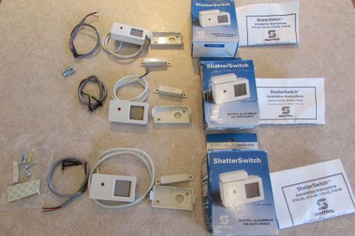 Sentrol ShatterSwitch 574209 574209-N Glassbreak Detector NOS - 3 Lot Free Ship