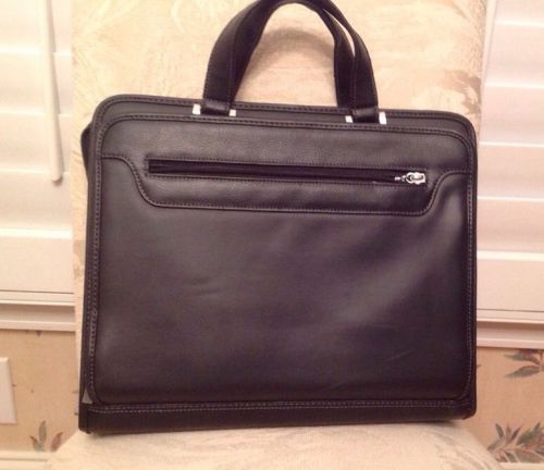 FORAY PADFOLIO BRIEFCASE / 3-RING PORTFOLIO ZIPPER BINDER / Used / BLACK