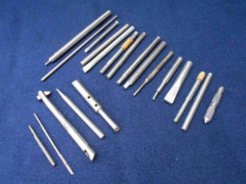 Tool &amp; Die Machine Shop Metal Metalworking Punch Chisel Lathe Tooling Bits LOT