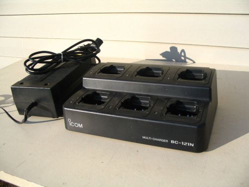 BC121, 6-UNIT GANG CHARGER FOR ICOM