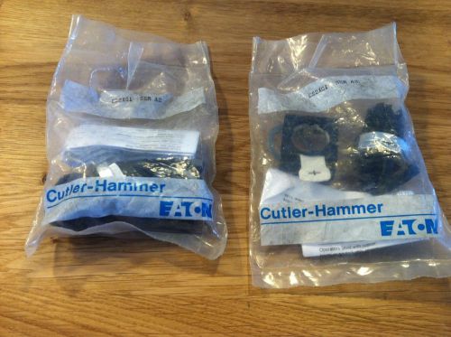 LOT OF (2) EATON CUTLER-HAMMER E22XG1 SER A2 BLACK SELECTOR SWITCHES