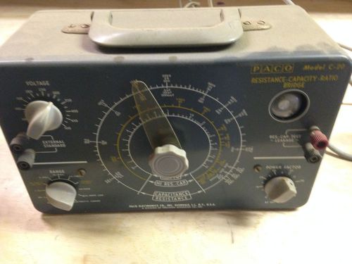 Vintage Paco Resistance Capacity Radio Bridge Model C-20 Ham Radio FREE SHIP