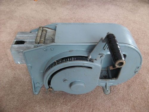 Vintage National Tay-per Tape Machine M# 50 Gummed Tape Dispenser Shipping