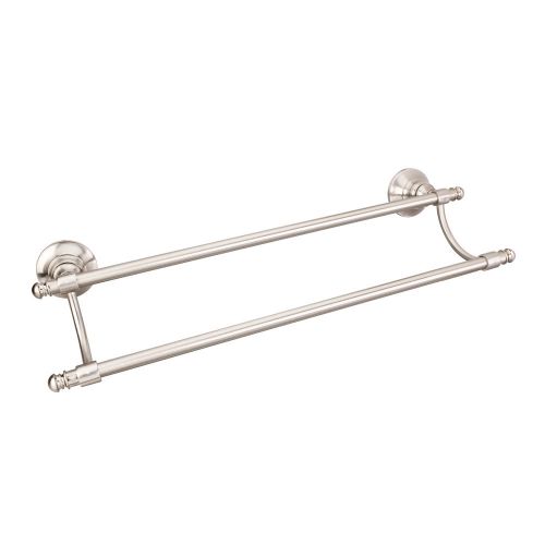 Jeffrey Alexander Bathroom double towel bar 24 inch satin nickel trevi