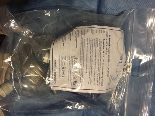 Smiths medical 8500 portex 1st response adult manual resuscitatorref 8500 for sale