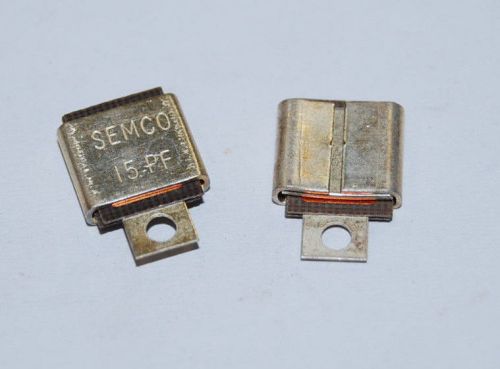 15pf  METAL CASED MICA RF CAPACITORS ORIGINAL SEMCO