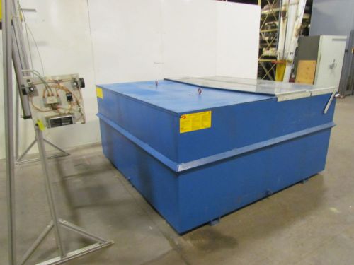 84&#034;Wx84&#034;Lx40&#034;T 163 Gallon Fabricated Soak Tank Pneumatic Lid Lifting System