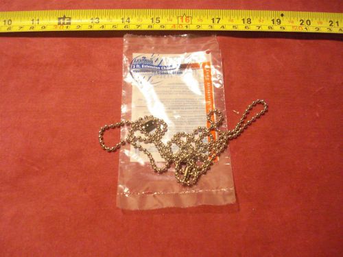 (1040.) Pull Chain Extension - Beaded 3&#039;  Nickel Finish