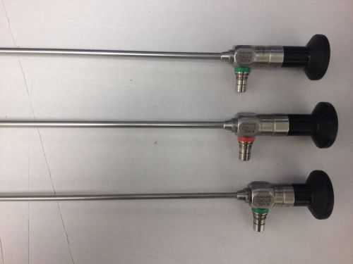 KARL STORZ RIGID ENDOSCOPES SET OF 3 MODELS,26046BA,26046AA,27005AA