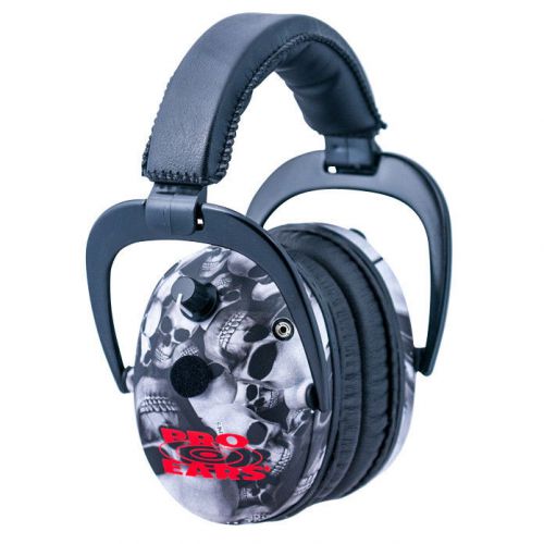 Pro Ears Predator Gold Skulls Electronic Earmuff